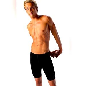 Speedo Men's Swimsuit Jammer‎ Endurance+ Solid USA Adult Speedo Black 38- M